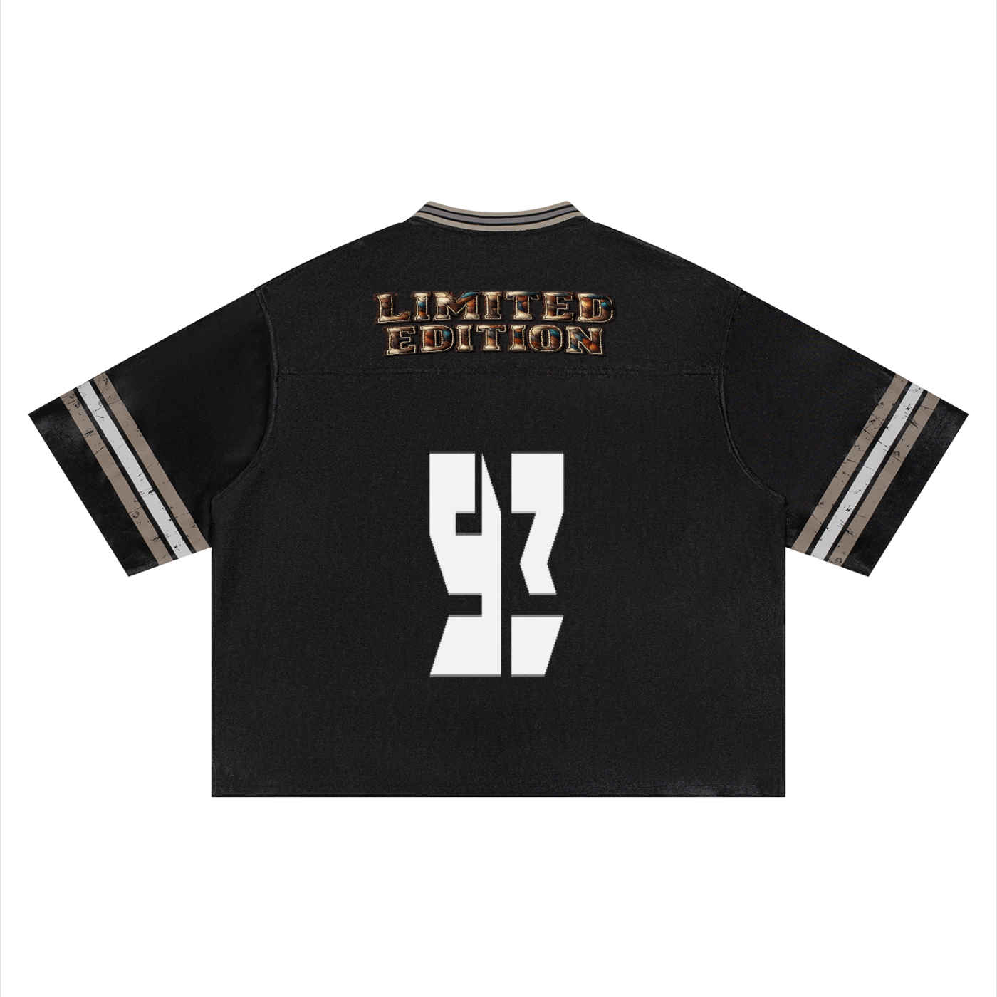 J M B Unisex Boxy Striped Soccer Jersey