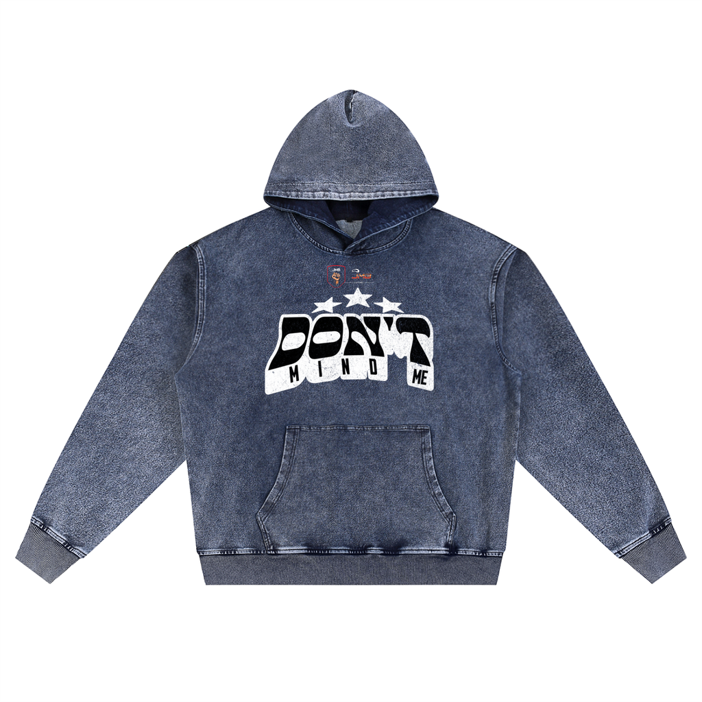 J M B Snow Wash Oversized Hoodie
