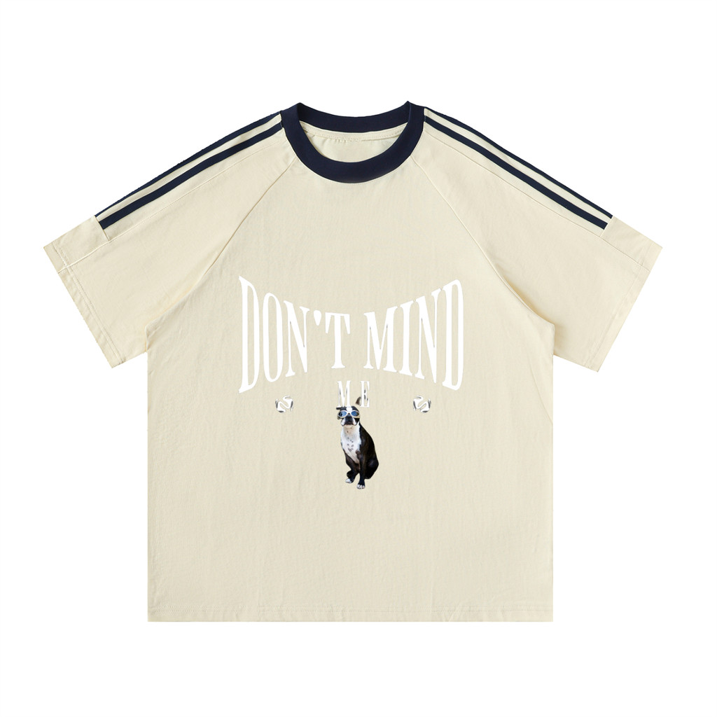 J M B Tape Crewneck Cotton T-Shirt