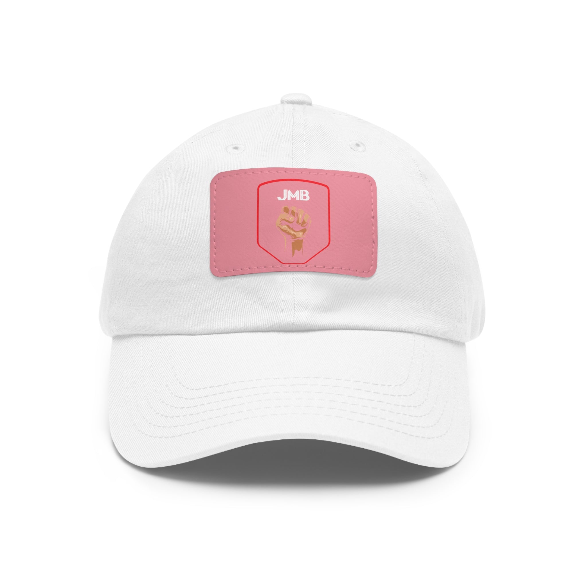 J M B Leather Patch Hat — Raised Fist JMB brand Emblem