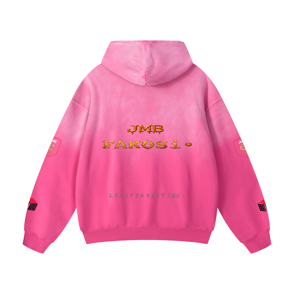 J M B Heavyweight Sunfade Oversized Hoodie