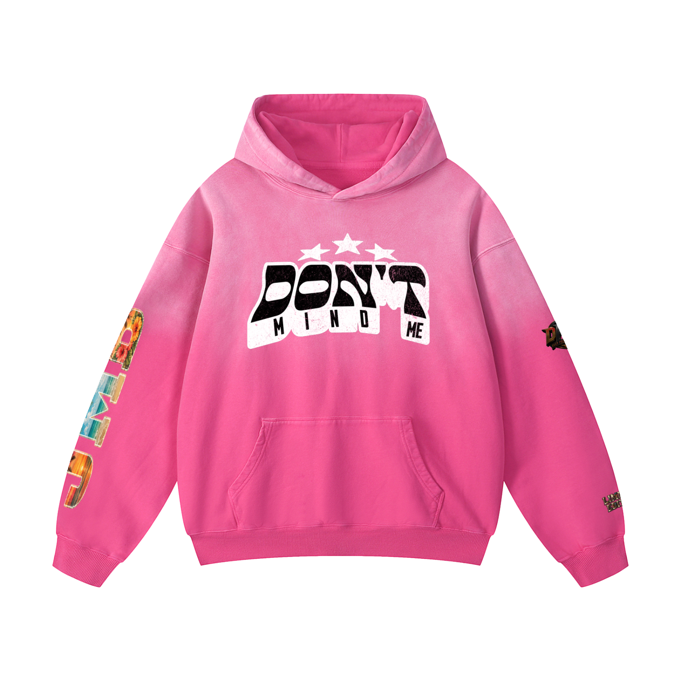 J M B Heavyweight Sunfade Oversized Hoodie