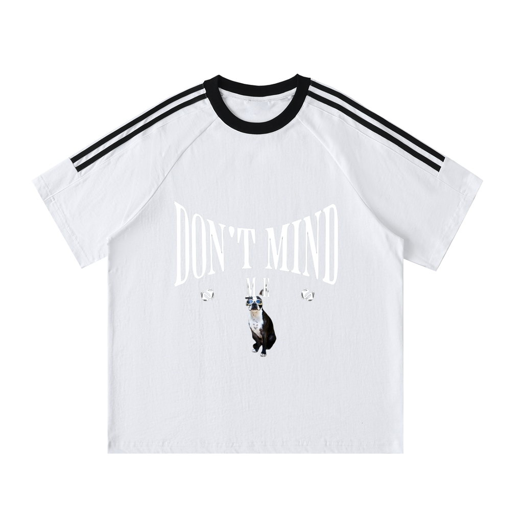 J M B Tape Crewneck Cotton T-Shirt