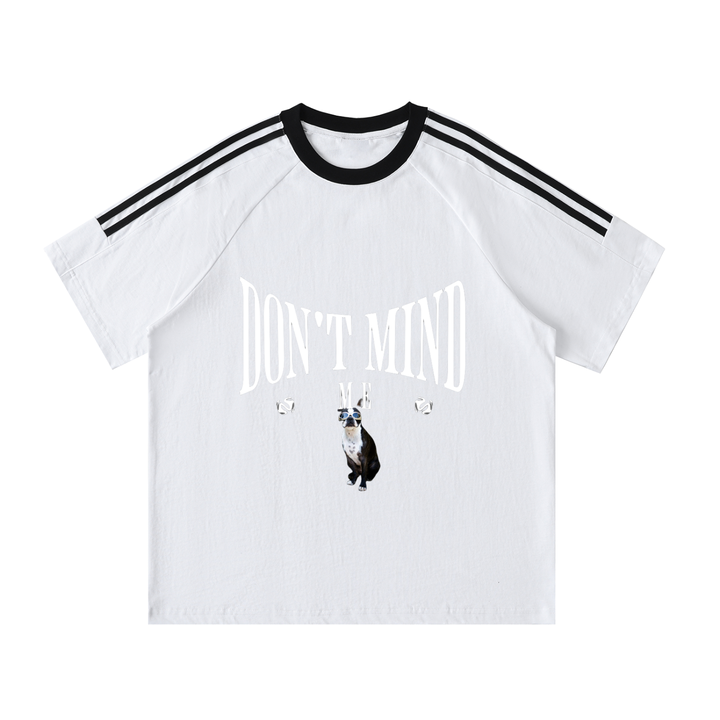 J M B Tape Crewneck Cotton T-Shirt