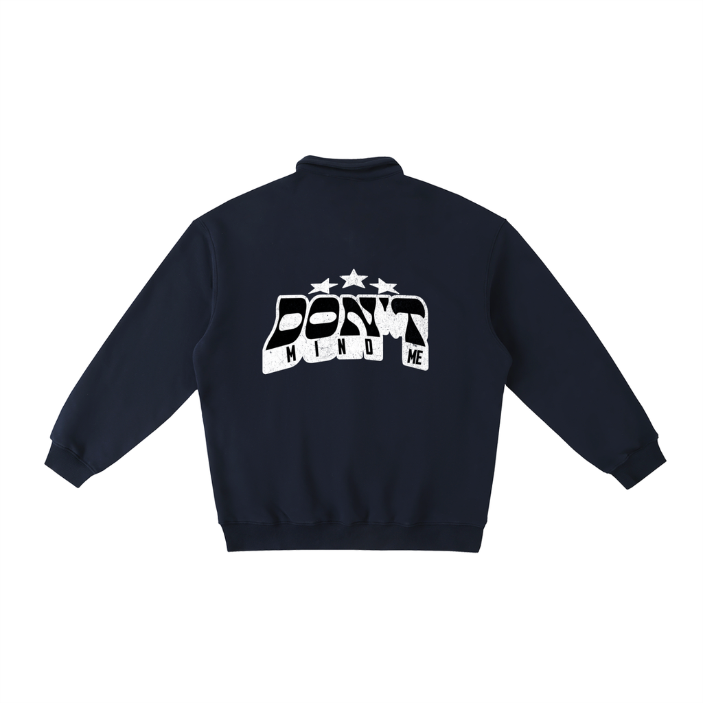 J M B Heavyweight Polo-Collar Sweatshirt