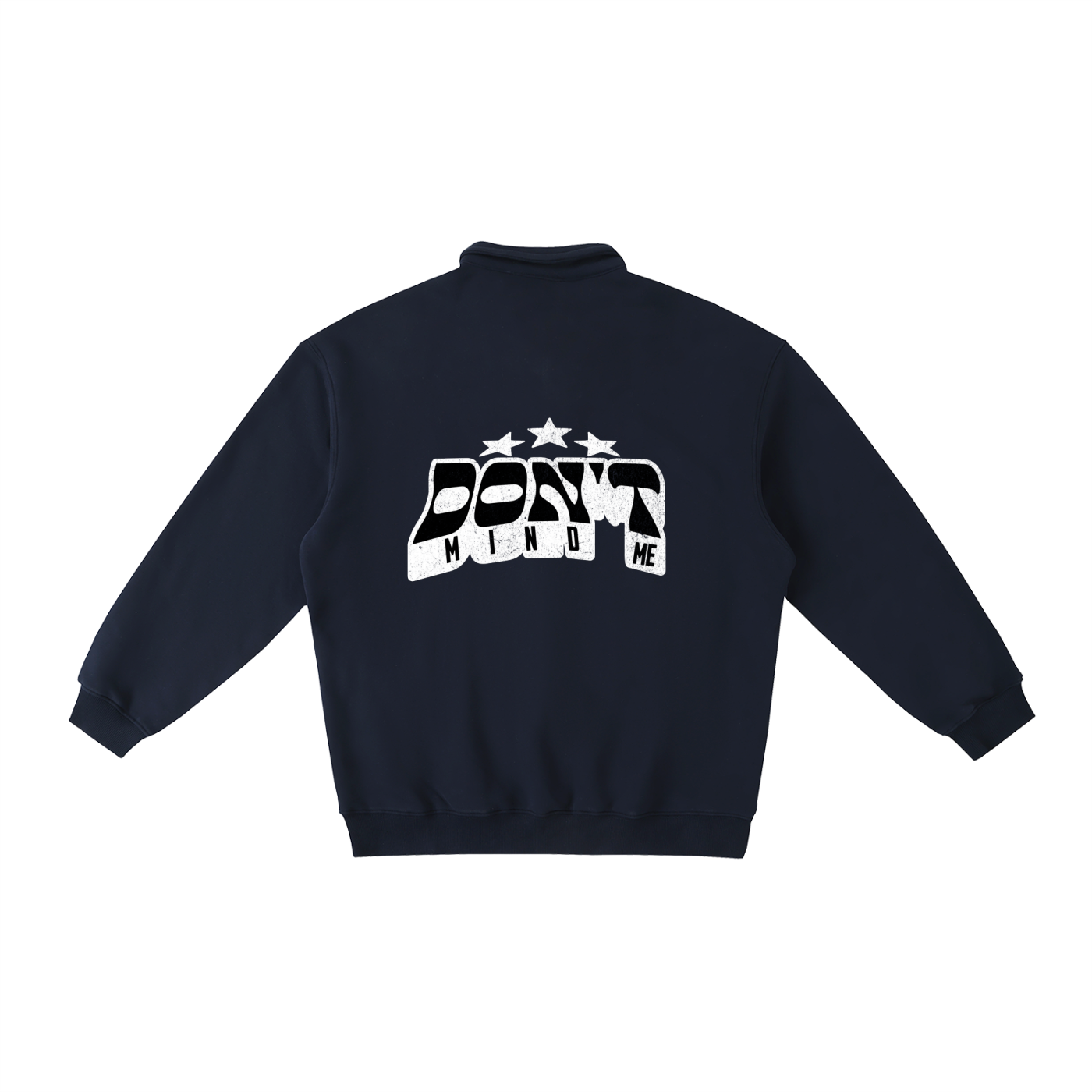J M B Heavyweight Polo-Collar Sweatshirt