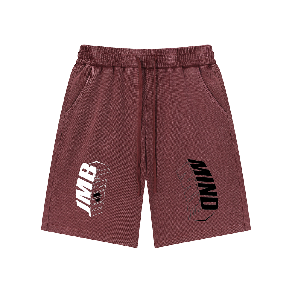 J M B Mineral Waffle Knit Shorts