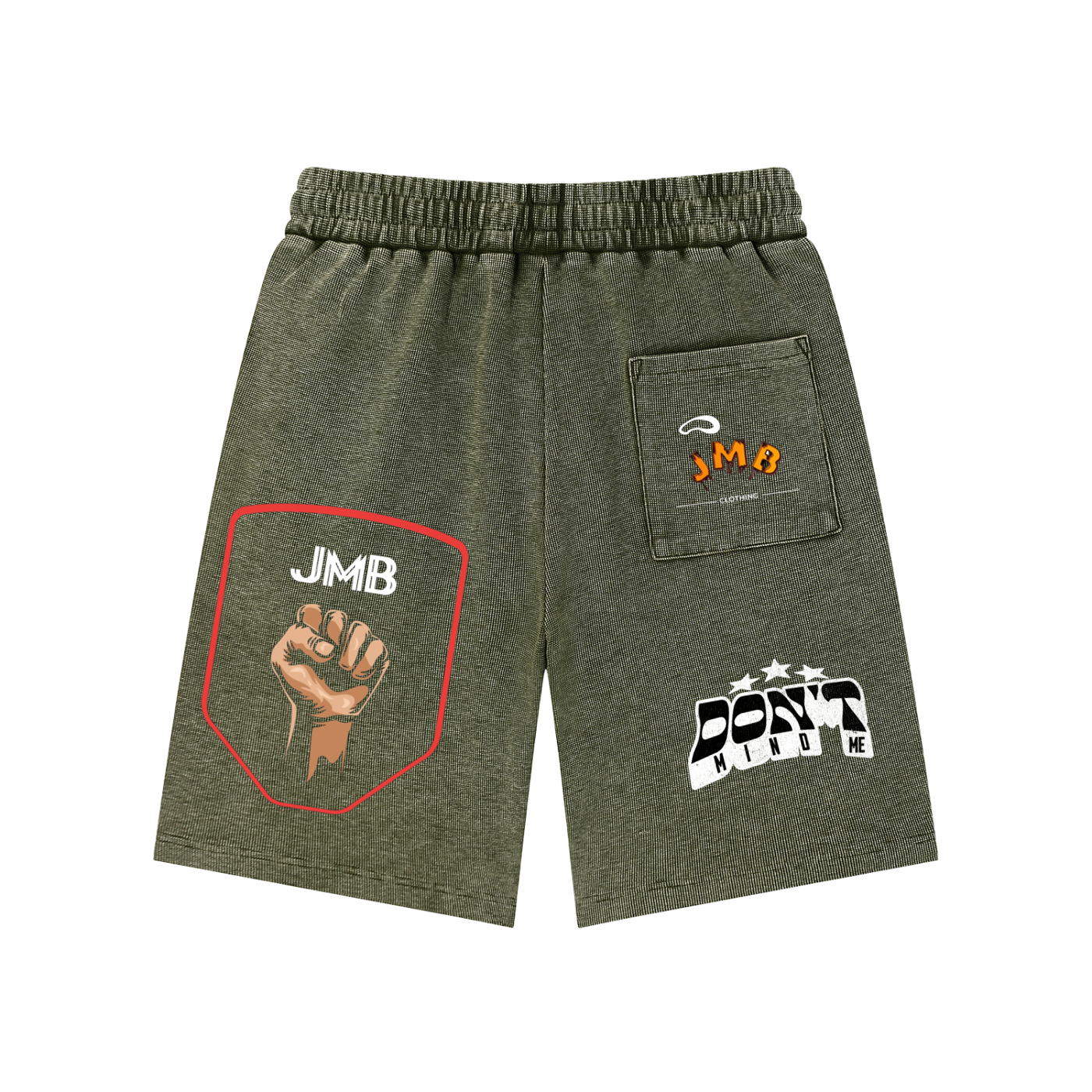 J M B Mineral Waffle Knit Shorts