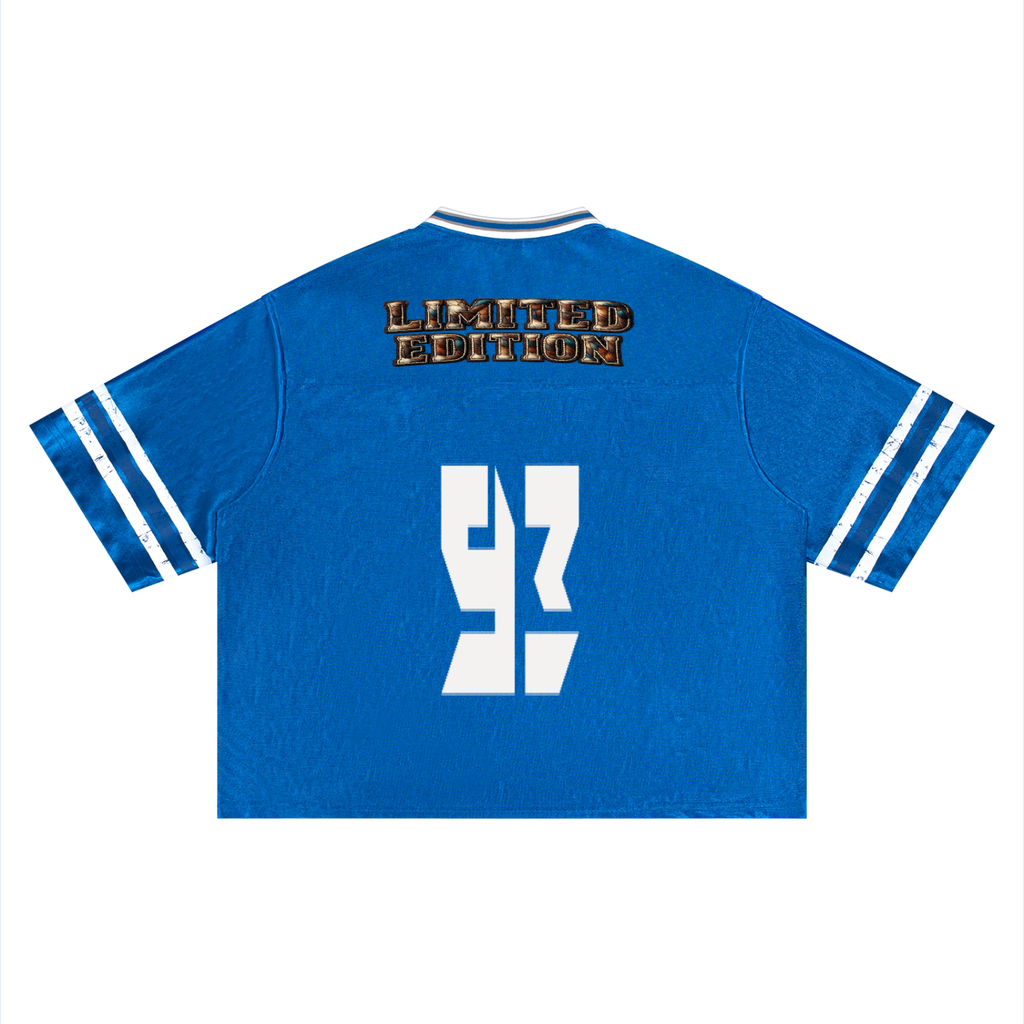 J M B Unisex Boxy Striped Soccer Jersey