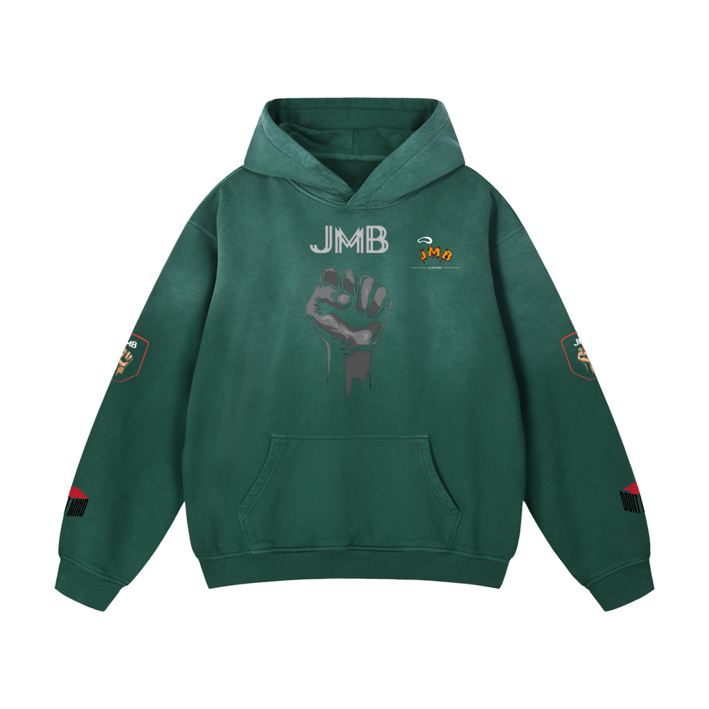 J M B Heavyweight Sunfade Oversized Hoodie