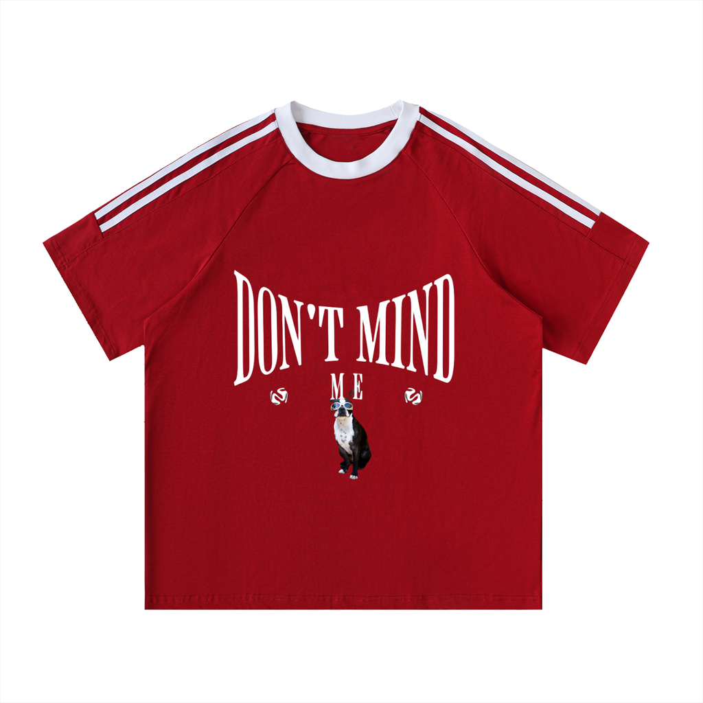 J M B Tape Crewneck Cotton T-Shirt