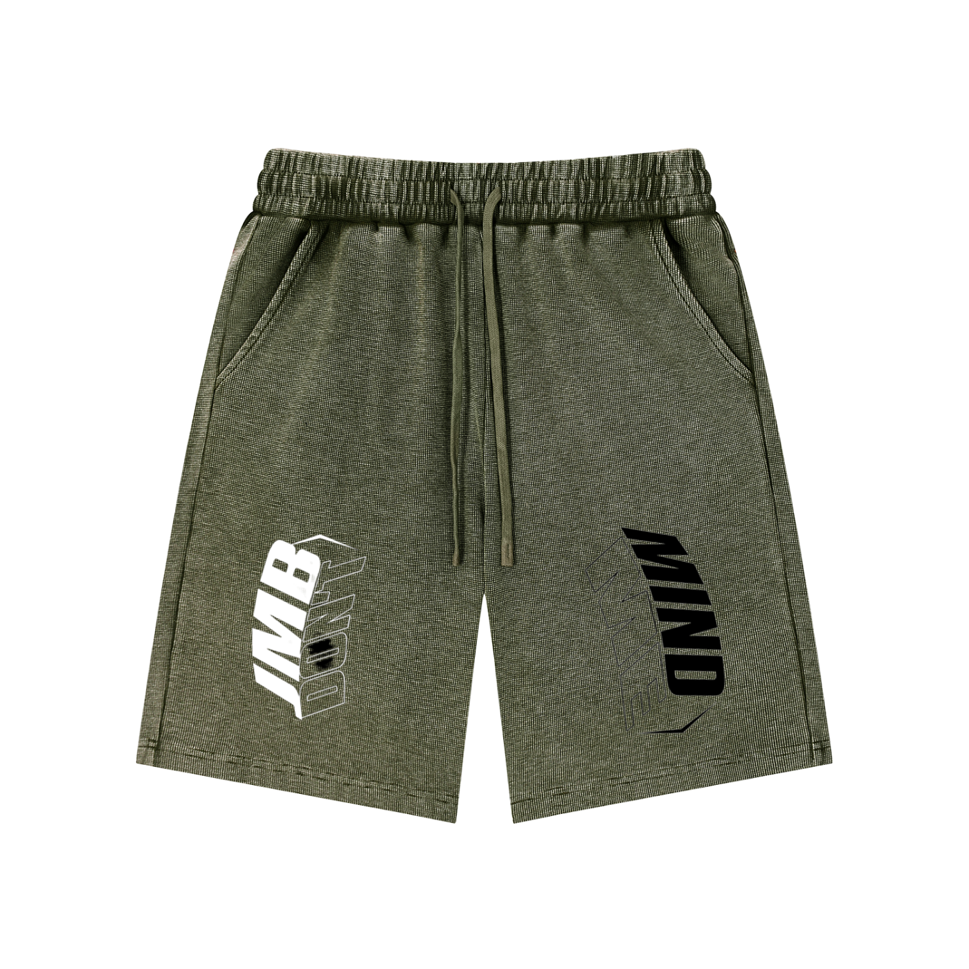 J M B Mineral Waffle Knit Shorts