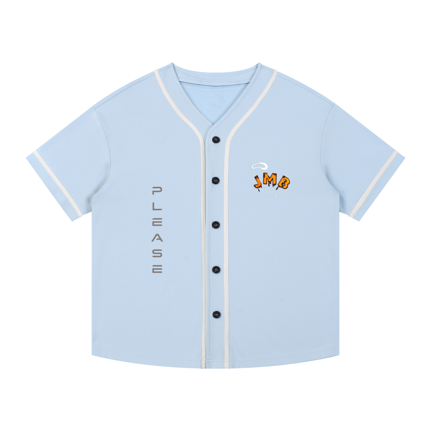 J M B Piped Button-Up Jersey