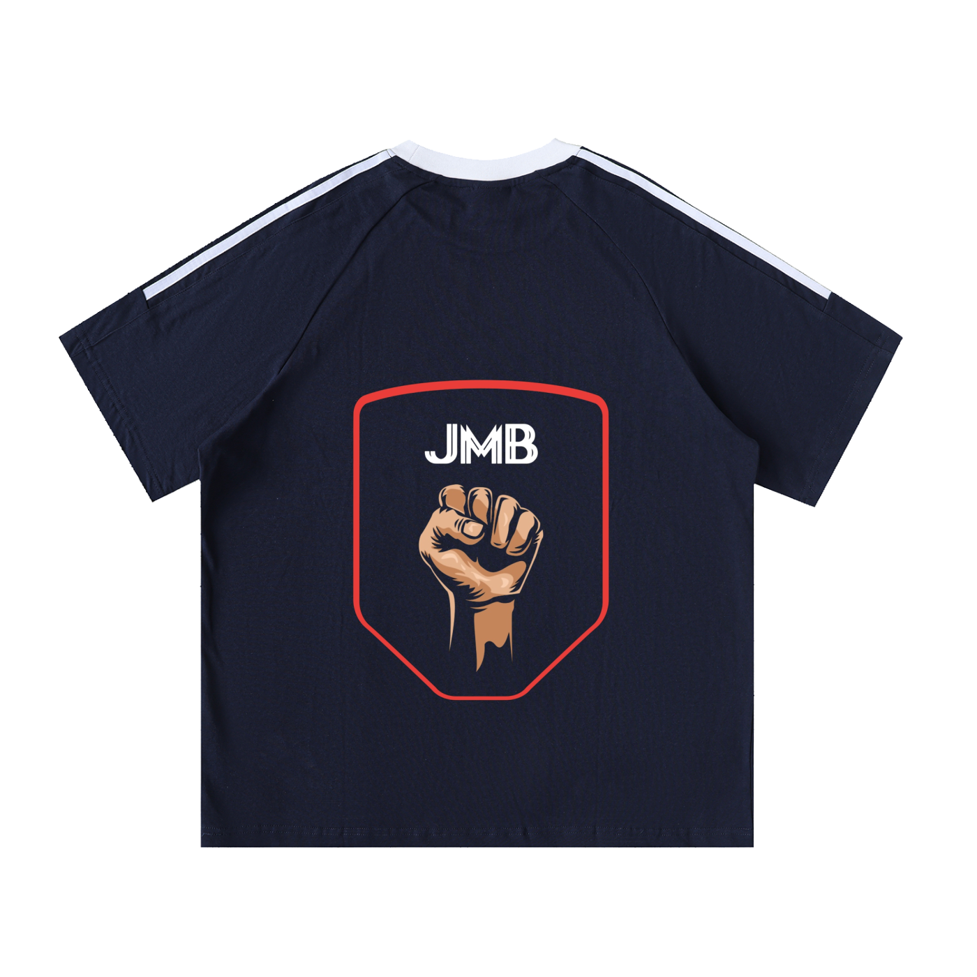 J M B Tape Crewneck Cotton T-Shirt