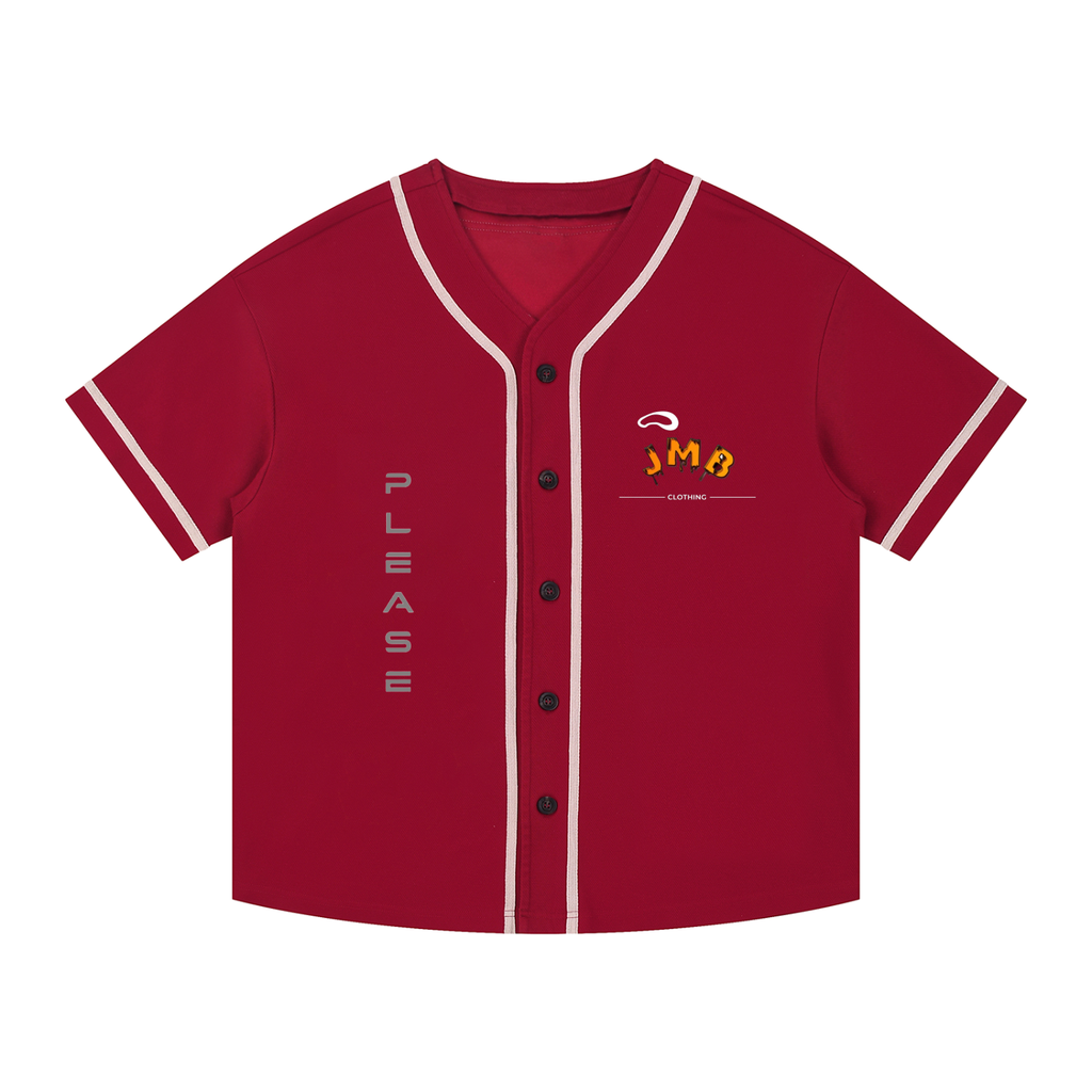 J M B Piped Button-Up Jersey