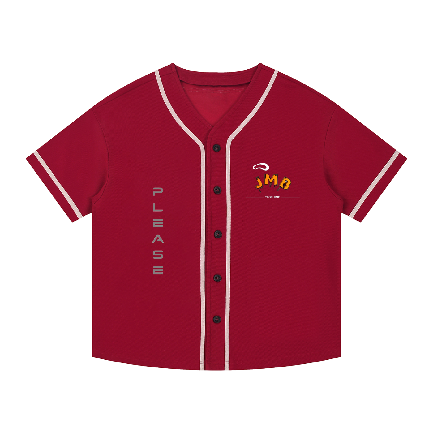 J M B Piped Button-Up Jersey