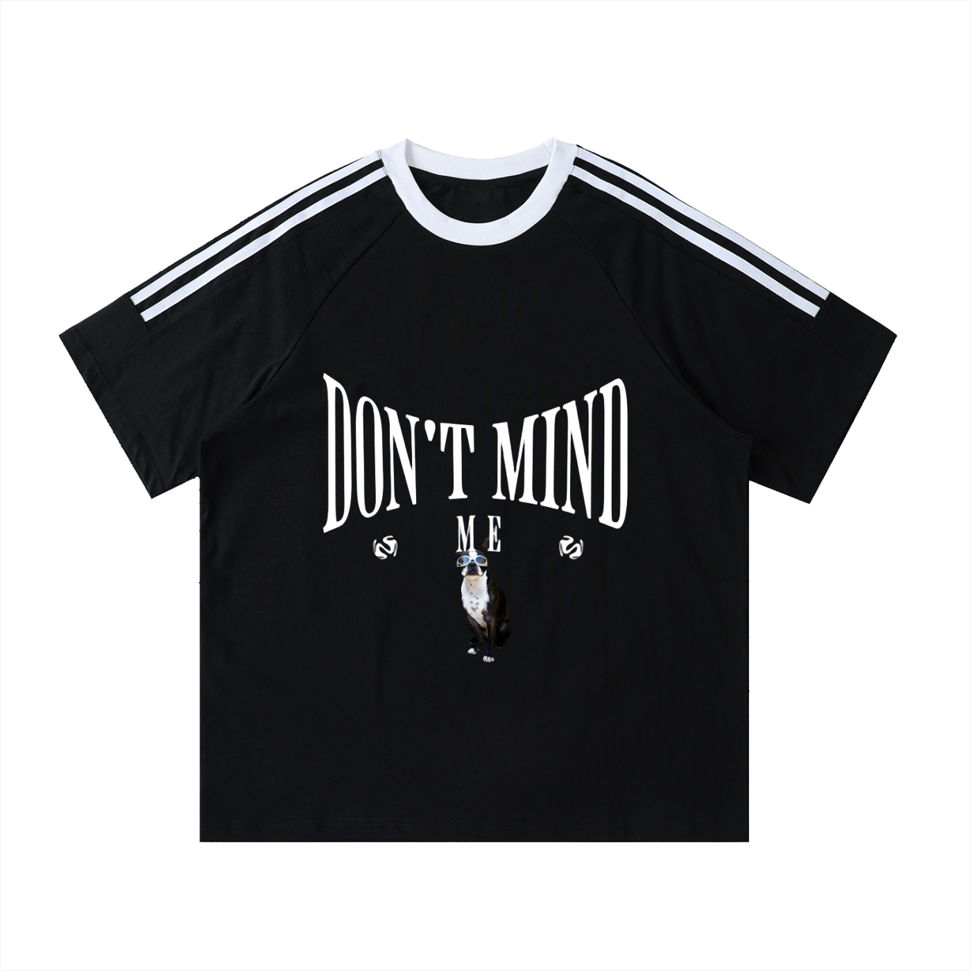 J M B Tape Crewneck Cotton T-Shirt