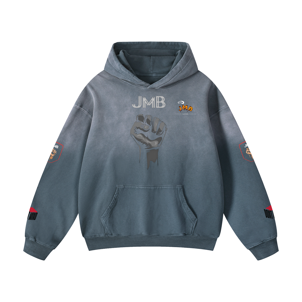 J M B Heavyweight Sunfade Oversized Hoodie