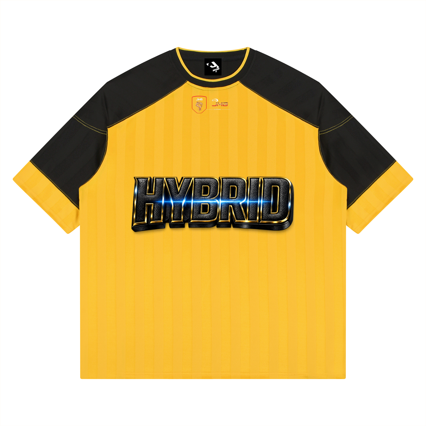 J M B HYBRID Unisex Striped Raglan Jersey