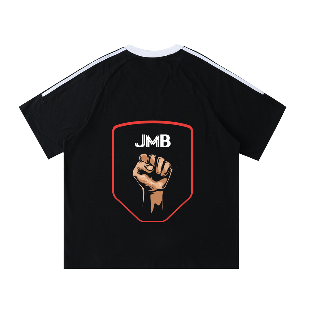 J M B Tape Crewneck Cotton T-Shirt