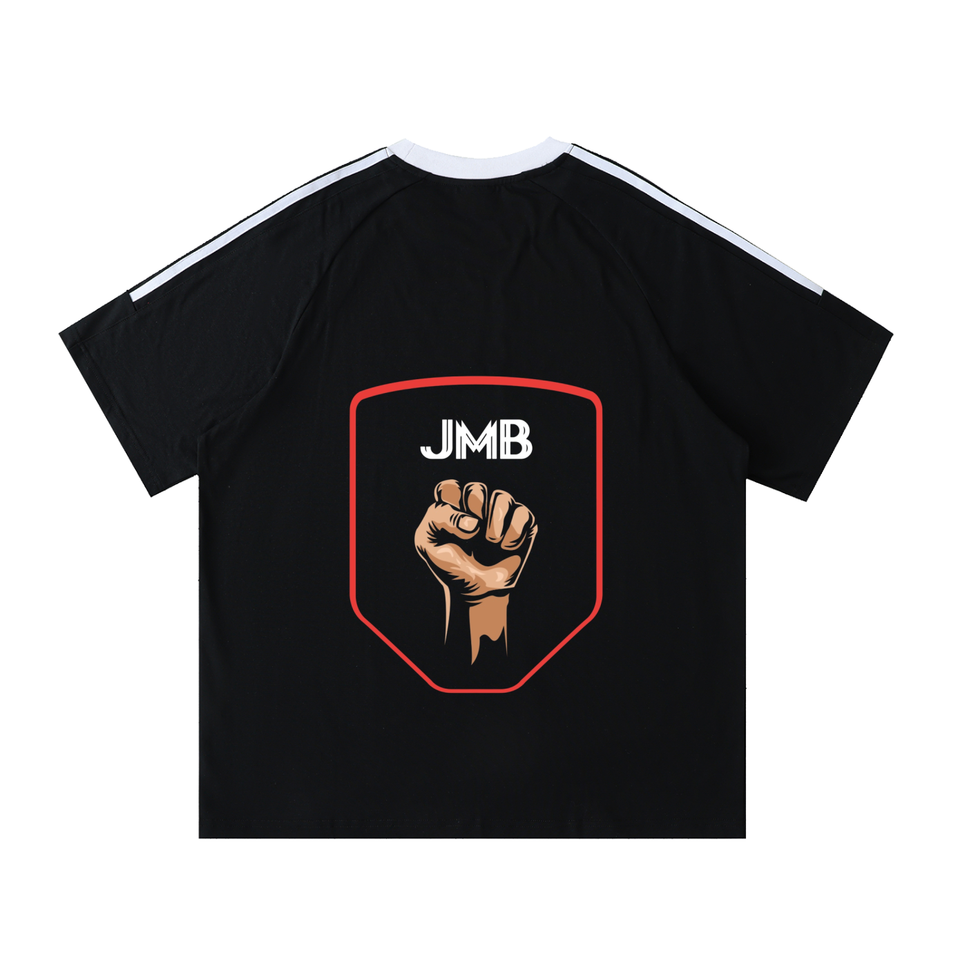 J M B Tape Crewneck Cotton T-Shirt