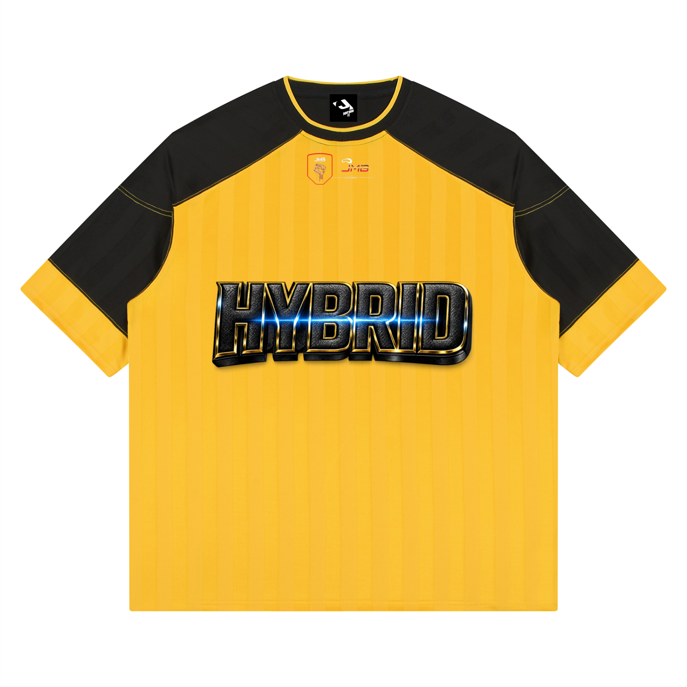 J M B HYBRID Unisex Striped Raglan Jersey