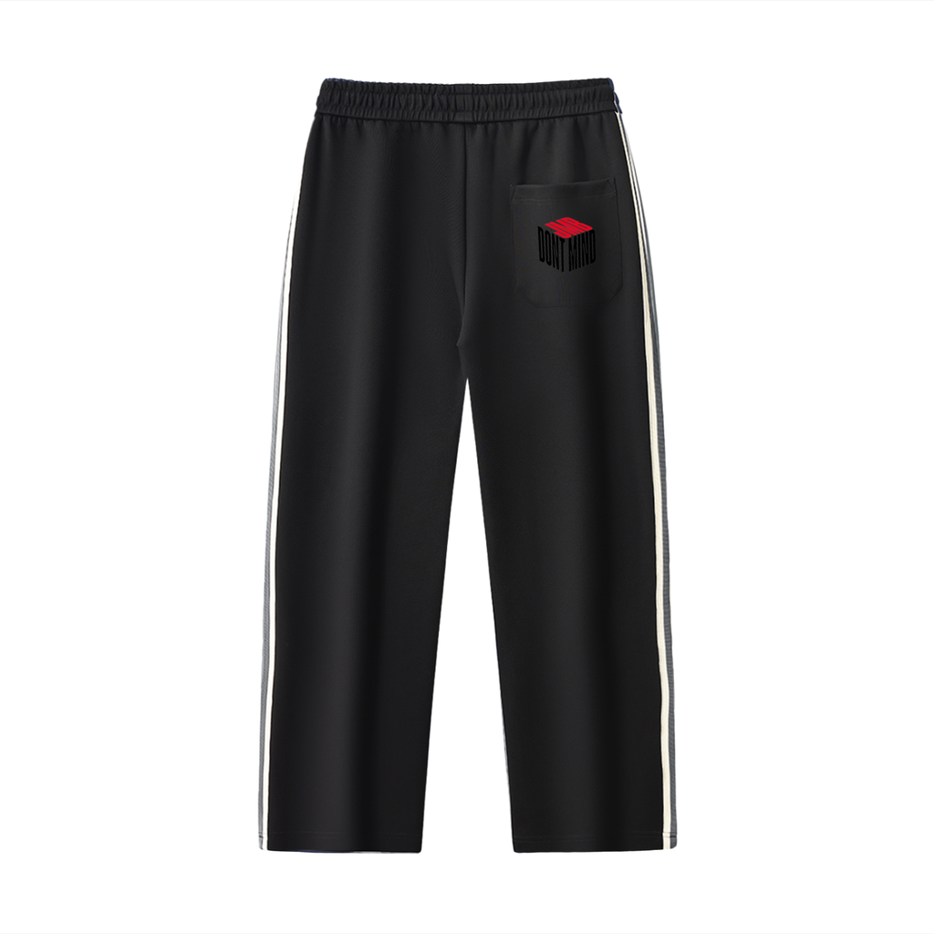 J M B Contrast Side-Stripe Straight-Leg  Pants