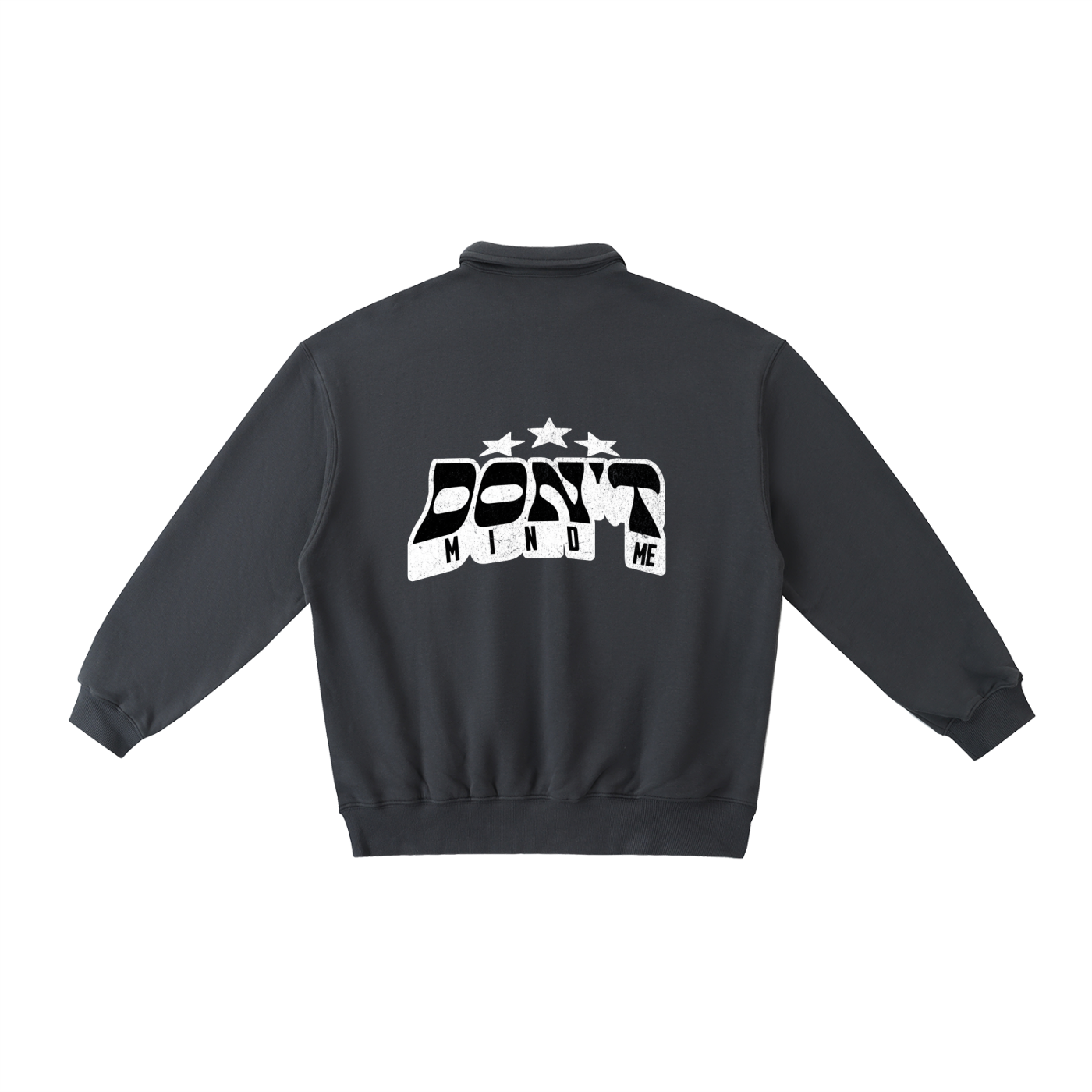 J M B Heavyweight Polo-Collar Sweatshirt