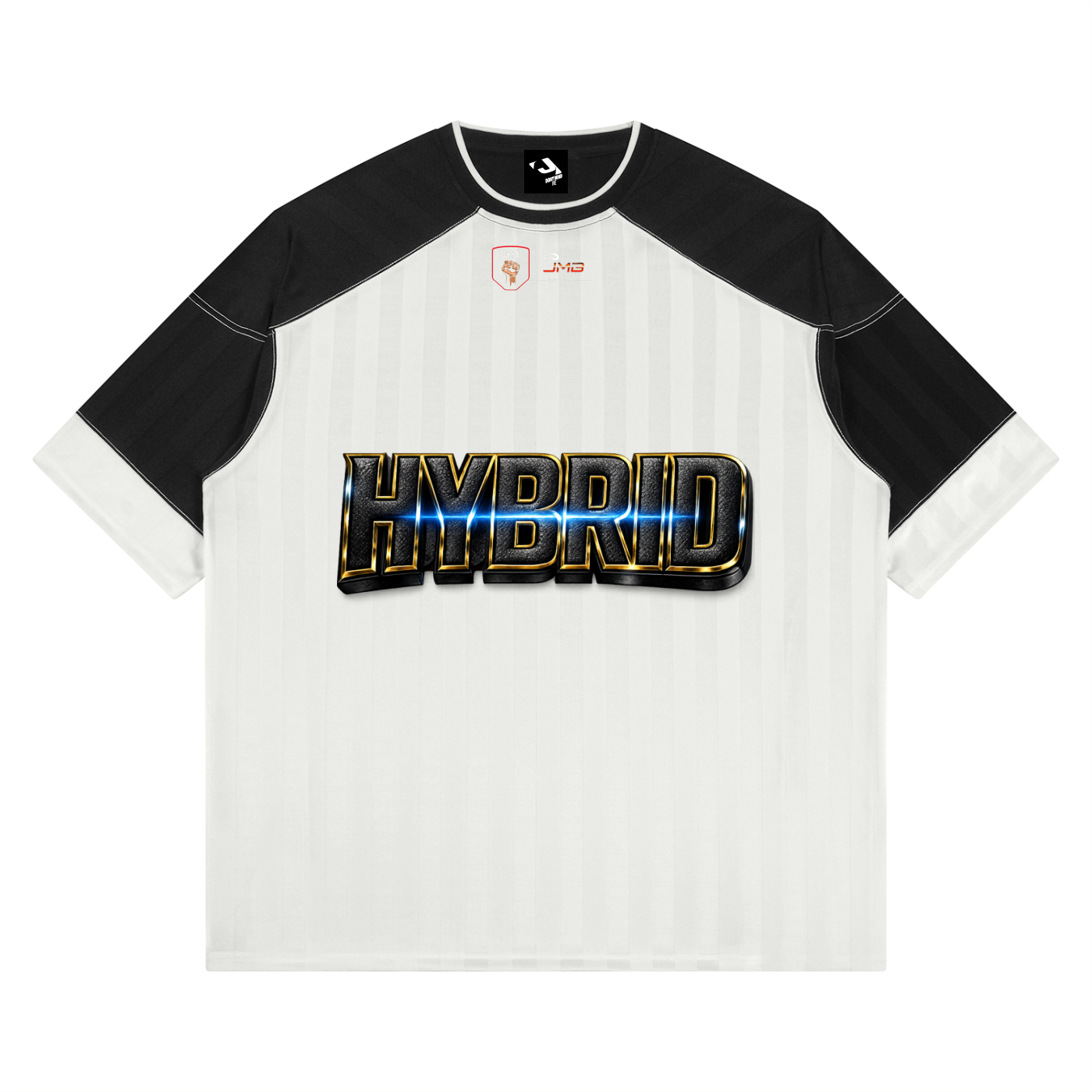 J M B HYBRID Unisex Striped Raglan Jersey