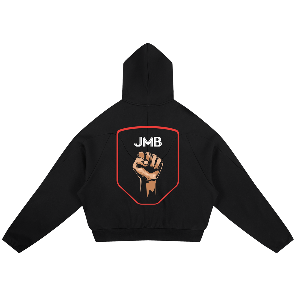 J M B Curved Panel Raglan Hoodie