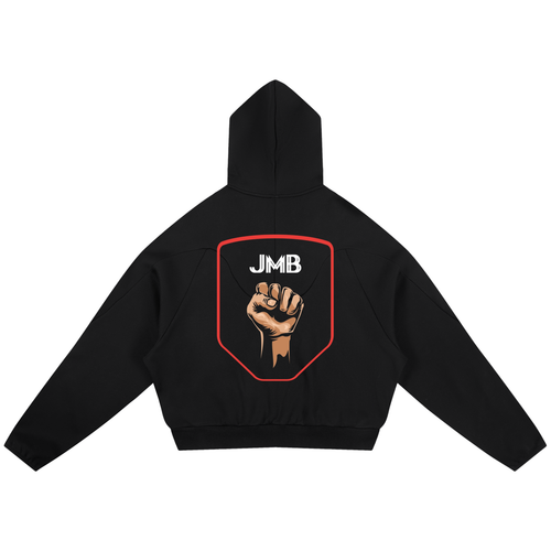 J M B Curved Panel Raglan Hoodie