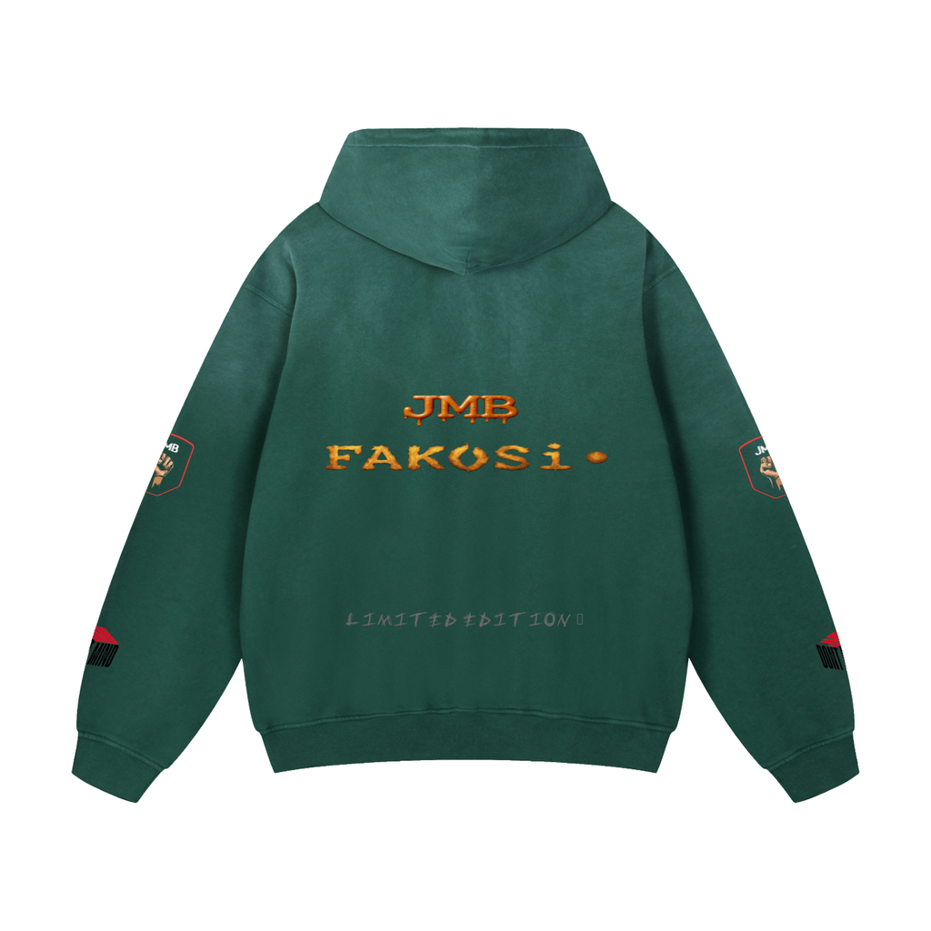 J M B Heavyweight Sunfade Oversized Hoodie