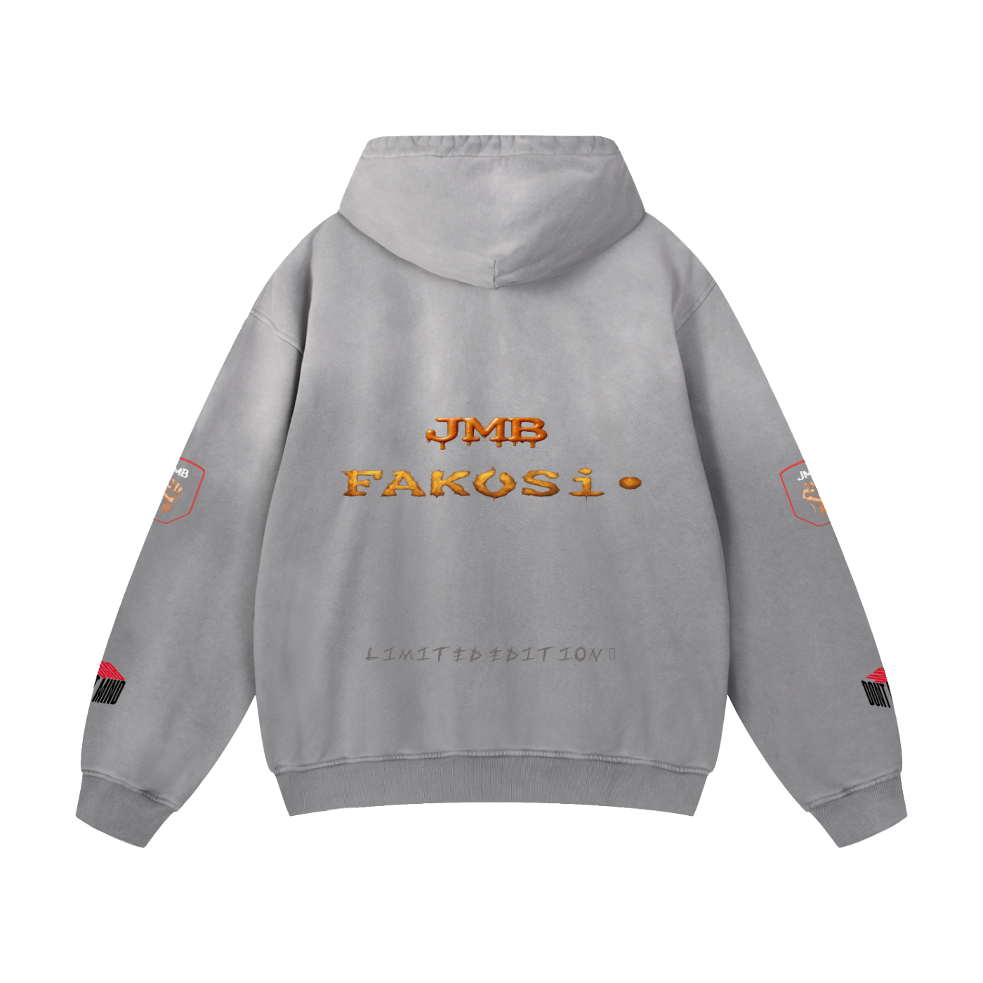 J M B Heavyweight Sunfade Oversized Hoodie