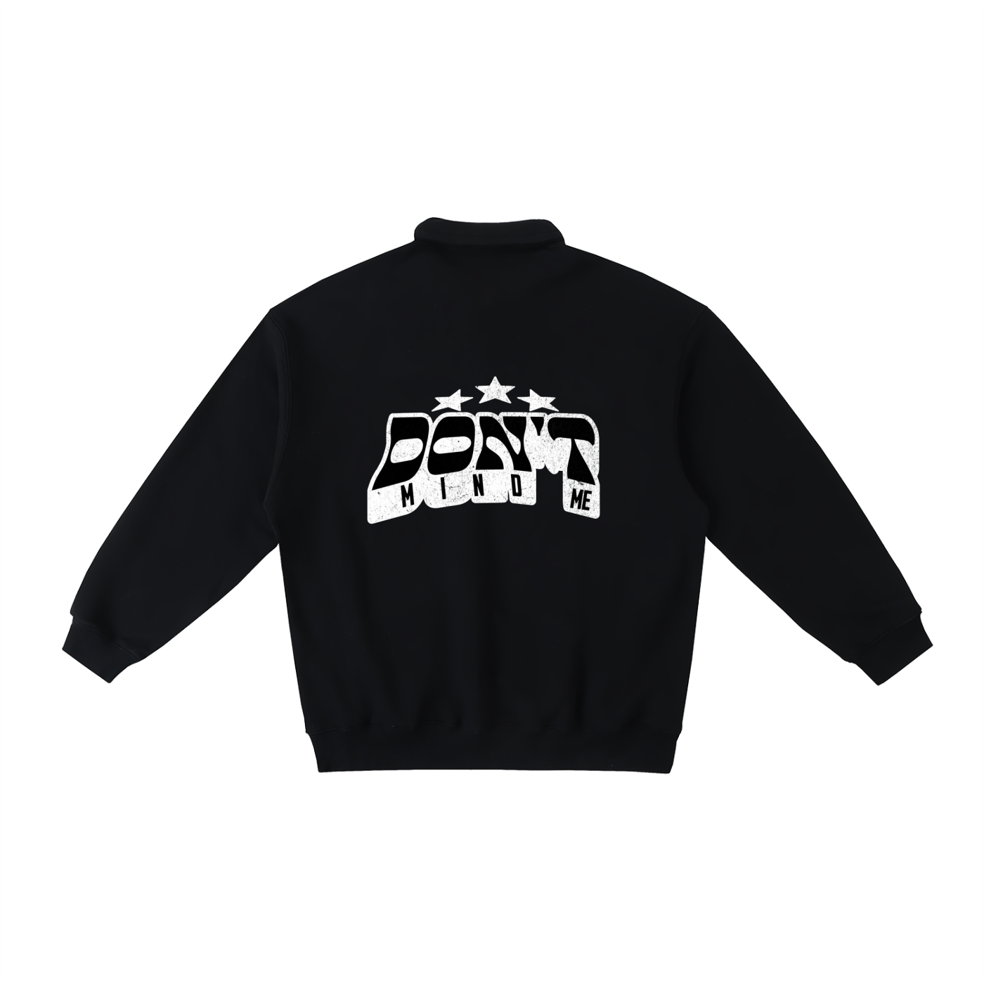 J M B Heavyweight Polo-Collar Sweatshirt
