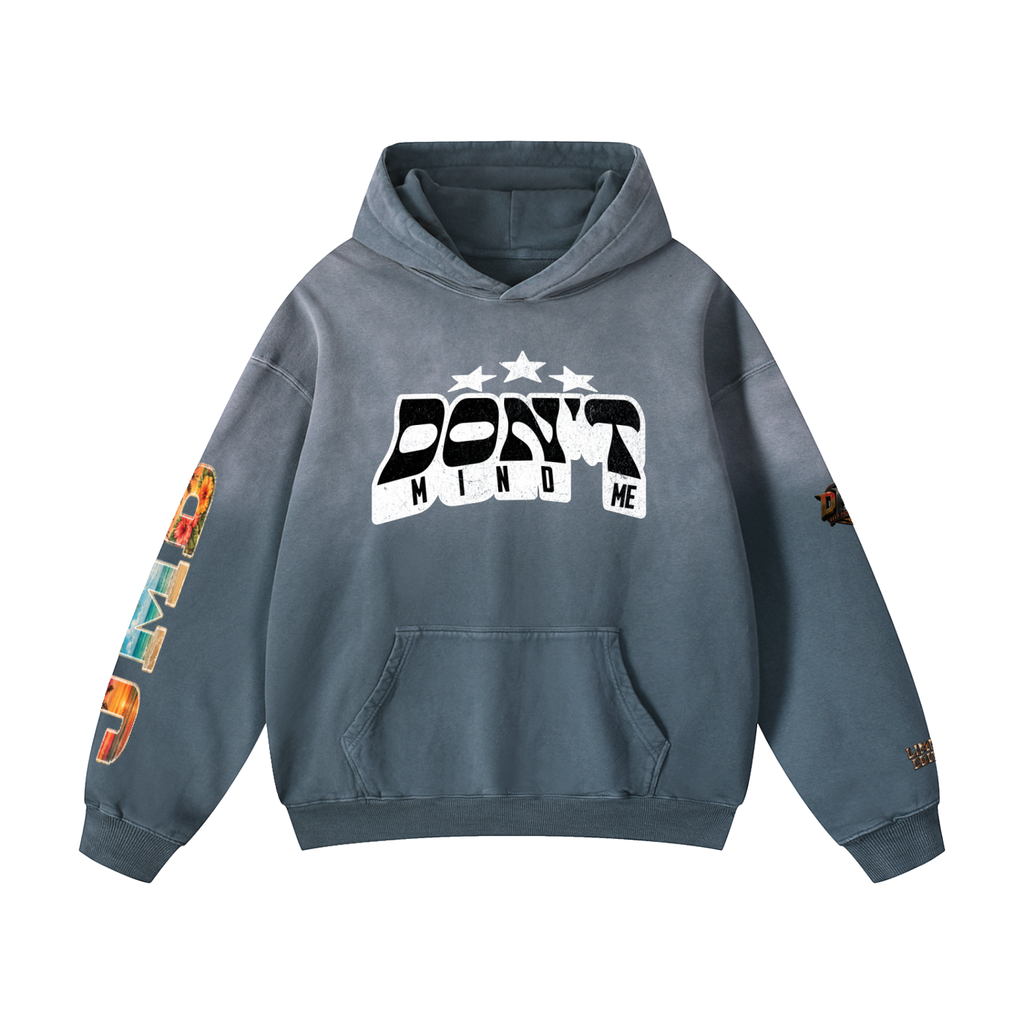 J M B Heavyweight Sunfade Oversized Hoodie