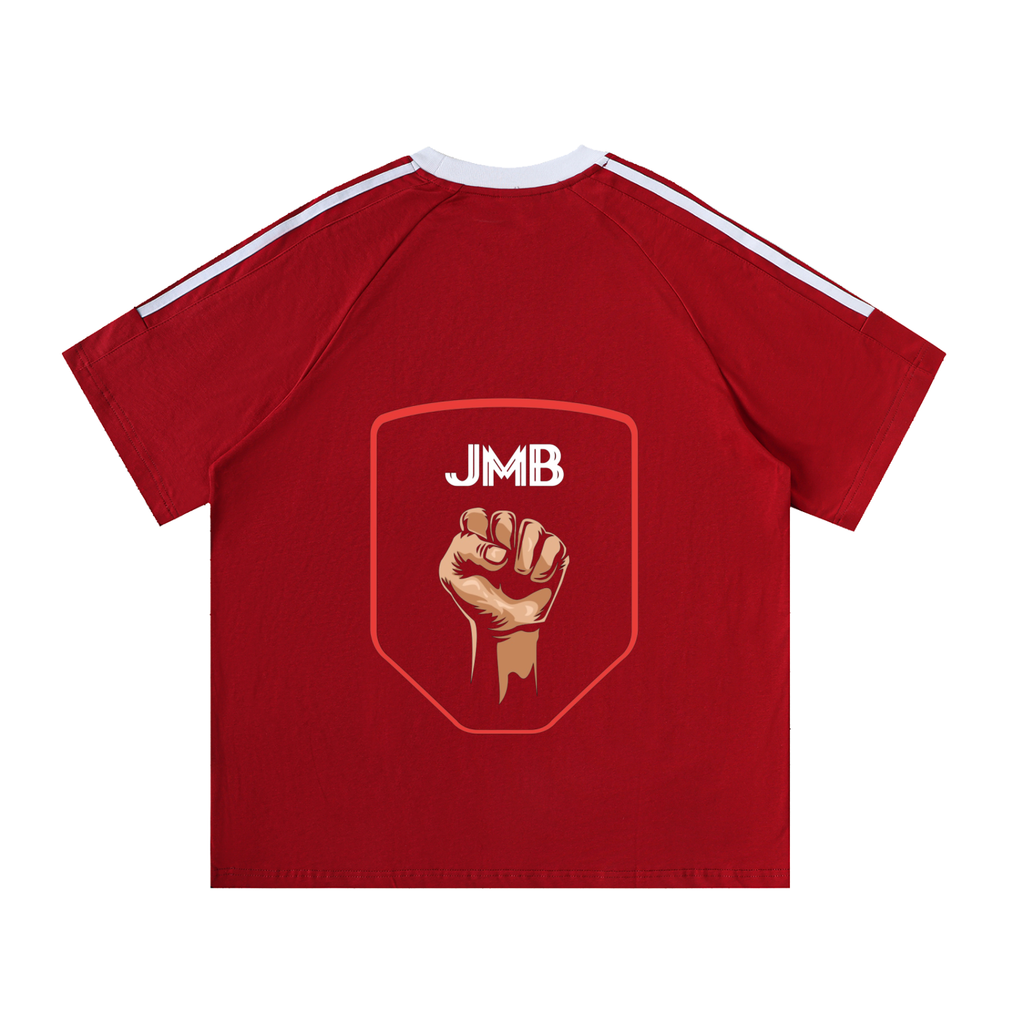 J M B Tape Crewneck Cotton T-Shirt
