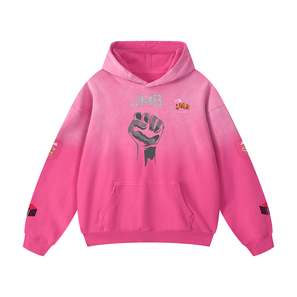 J M B Heavyweight Sunfade Oversized Hoodie