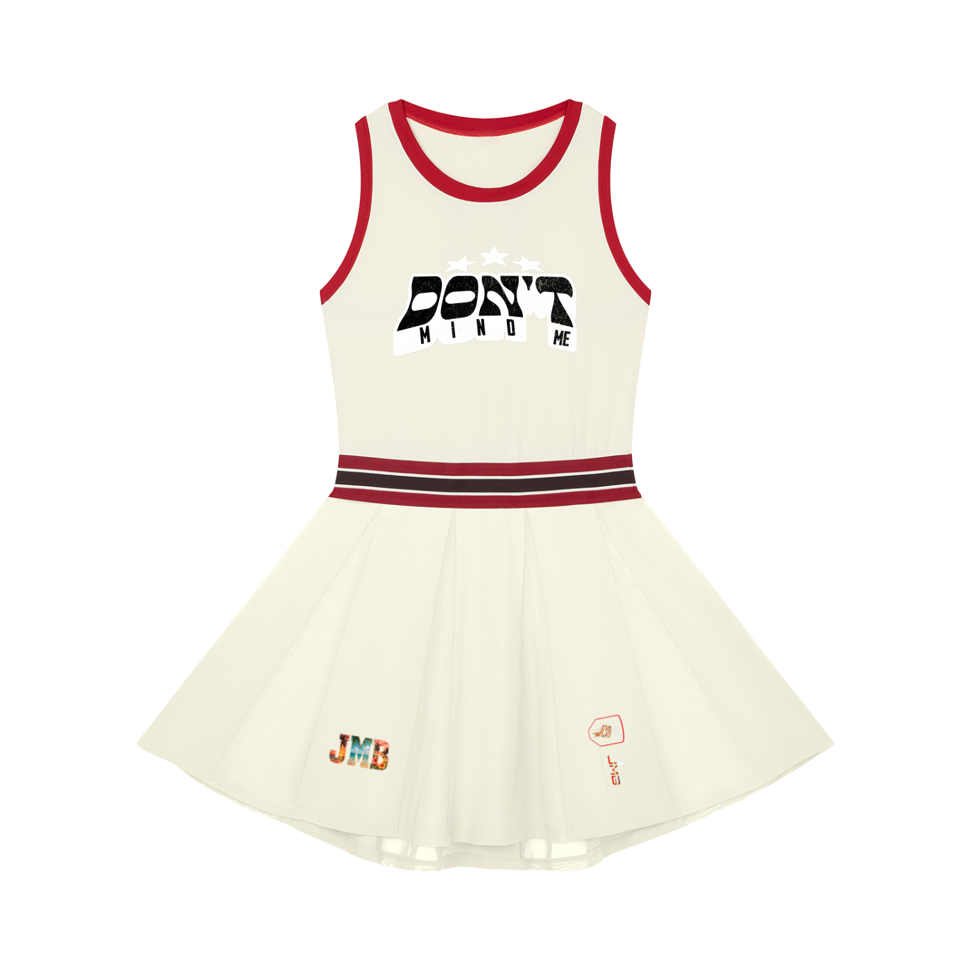 J M B Women's Color Block A-Line Sleeveless Dress