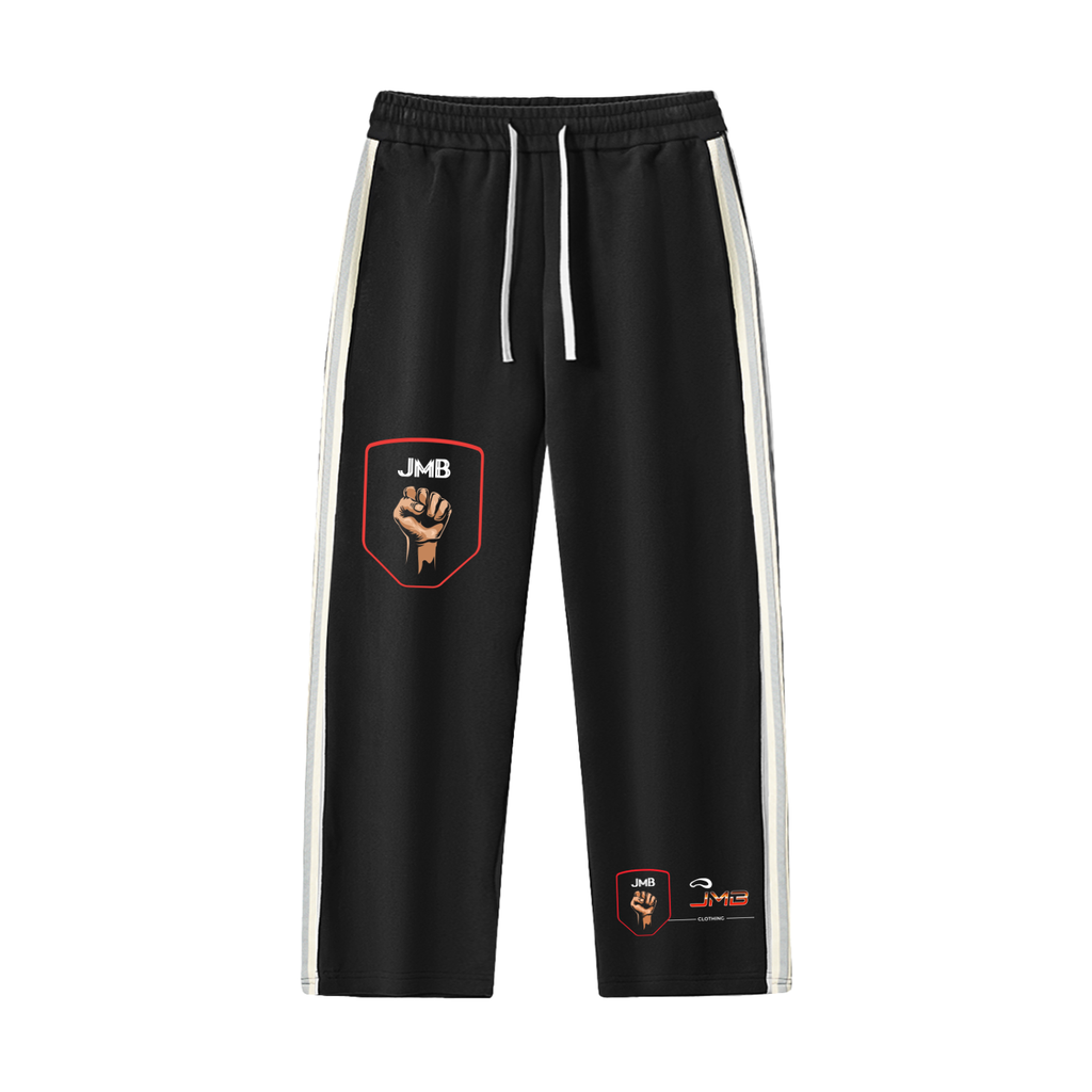 J M B Contrast Side-Stripe Straight-Leg  Pants