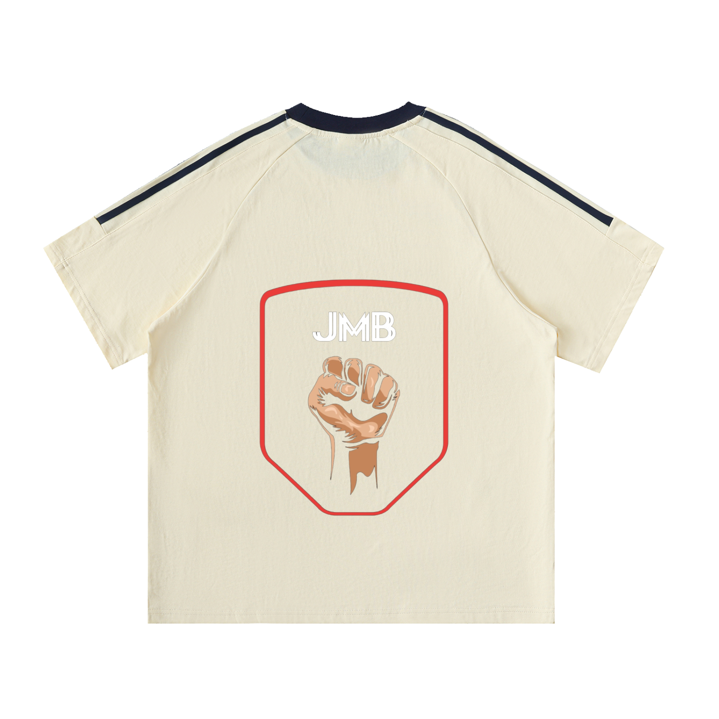 J M B Tape Crewneck Cotton T-Shirt