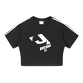 J M B Taped Cooling Crop Top
