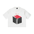 J M B  Lace Paneling V-Neck T-Shirt