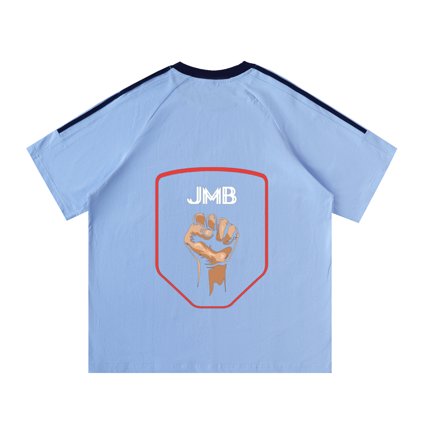 J M B Tape Crewneck Cotton T-Shirt
