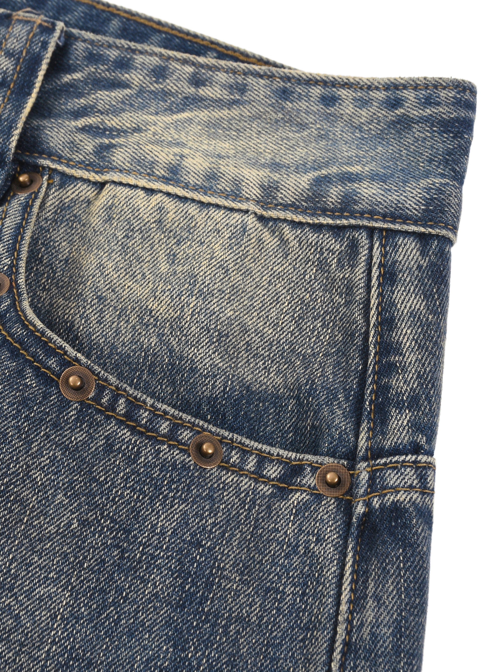 J M B Vintage Wash Baggy Denim Shorts